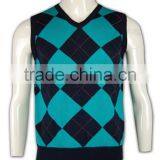 ISO9001/BSCI Manufature New Design Custom Acrylic Sweater Vest thumbnail-2