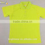China Factory Lime Blank Safety Fluorescent Security Protective High Visibility Polo Shirt thumbnail-5