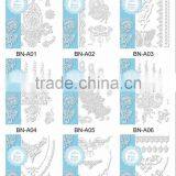 Custom Temporary Bridal White Lace Tattoos thumbnail-2