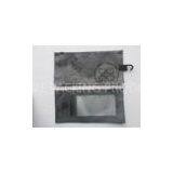 Transparent PVC Hook Bag , Waterproof Pouch with Zipper