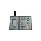 PET Metal Dome Flexible Membrane Switch , Moisture Proof 25-100mA Rated Current