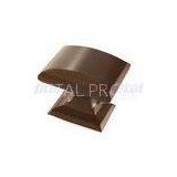 1 1/4 Inch Caramel Bronze Zinc Alloy Modern Square Cabinet Knobs For Home