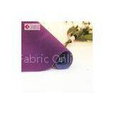 Plain Polyester Velvet Fabric For Jewelry Box , Purple Lining Flocking Velvet Fabric thumbnail-1