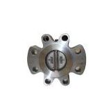Lug type double disc swing check valve