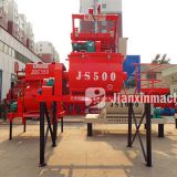 Good quality 1bag with twin-shaft JS500 concrete mixer