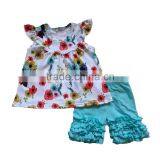 Yawoo Anchor Patterns Tunic Match Capris Smocked Children Clothing Wholesale Kids Clothes thumbnail-6