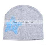 Winter Warm Korea Style 100%cotton Cute Boys&girls Big Five Star Pattern Knitted Beanie Hat for Baby thumbnail-4
