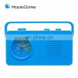 China Retro Portable Mini FM Radio Clock