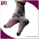 Yiwu Socks Manufacturer Custom Double Knitting Chirstmas Deer Pattern Women Socks thumbnail-1