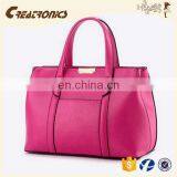 CR USA Market Expert Recommend pu Leather Material Large-capacity Zipper Rose Red Colors New Fashion Leather Clutch Bag thumbnail-4