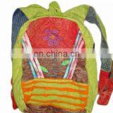 Fashion Trendy Girls Cotton Ethnic Canvas Tie Dye Shoulder Backpack Bags thumbnail-1