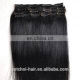 Distributor wholesale Indian hair clip in hair extension