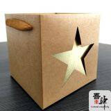 Trapezoidal Flower Foldable Handbag Kraft Paper Gilding, no Adhesive Bonding Five Stars thumbnail-2