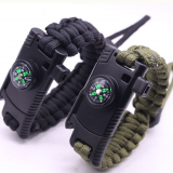 Tactical  accessories bracelet with compass and rope