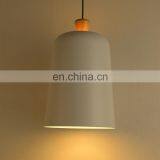 E27 Lamp Holder Pendant Ceiling Lamp Lighting Led Aluminum Droplight With Wood thumbnail-4