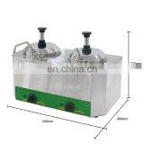 Two Heads Commercial Fruit Sauce Warmer Dispenser Cheese Ketchup Dispenser Pump thumbnail-2