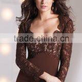 Beautiful Chiffon Mother of the Bride Dress With Long Sleeve Jacket and Lace High Quality Backless Mother of the Bride Dress thumbnail-4