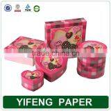 Fancy Colored Round Decorative Cardboard Storage Boxes