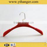 Flocked Velvet Plastic Hanger for Clothes Supplier's Choice thumbnail-3