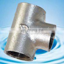 High Quality Baked Galv Plain End Malleable Iron Pipe Fittings thumbnail-2