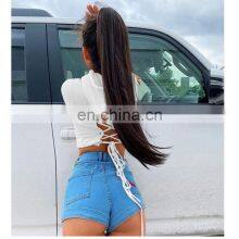 Оптовая индивидуально изготовленная новая ленточная полосатая короткая куртка с капюшоном для весны и осени thumbnail-2