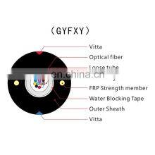 Hanxin GYFXY Water-blocking Outdoor Fiber Optic Cables Unitube Non-metallic Non-armored Cable With Polyethylene PE Sheath thumbnail-2