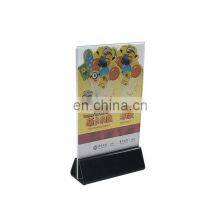 Menu Holder Acrylic Flyer Stand Custom Clear A5 Acrylic Sign Holder