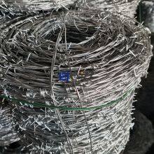 Hot Dipped Galvanized Steel Double Twist Barbed Wire for Security Fencing