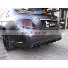 E63 LOOK FOR MERCEDES E CLASS W213 REAR BUMPER DIFFUSER WITH TAILPIPES BLACK thumbnail-5