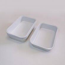 Wrinkle Free Rectangular Aluminum Foil Container Airlines Foil Trays With Cover. thumbnail-4