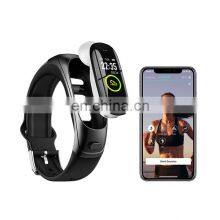 Custom Wristbands Wireless Headphones Heart Rate Monitoring Smartwatch Earphone 2 in 1 Smart Watch With Headset Smart Bracelet thumbnail-2