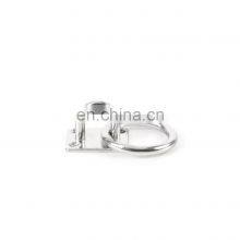JRSGS Customized High Quality 304/316 Stainless Steel Marine Grade Hardware Square Eye Plate With Ring thumbnail-2