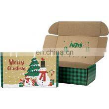 China Supplier Packaging Custom Design LOGO Green Paper Box Corrugated Shipping Mailer Toy Christmas Gift Packaging Box