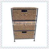 Seagrass Storage Drawer Tower Unit