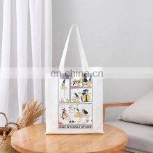 Aesthetic Bolsa De Lona Manufacturer No Minimum Oem Ladies Shopper Custom Premium Cotton Canvas Tote Bag thumbnail-4