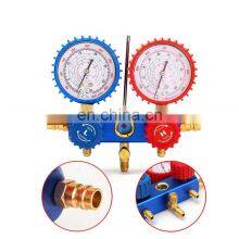 Conjunto de manómetros de colector de aluminio CT-536ALB para sistema de refrigeración HVAC, aire acondicionado automático, carga de AC R134A, R502, R410A, R404 colector thumbnail-3