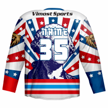 2022 Custom New Fashion Ice Hockey Jersey With Heart-shaped Neck thumbnail-2