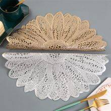 Hollow Flowers Place Mats For Holiday Party Wedding Dinner Table Decoration thumbnail-4