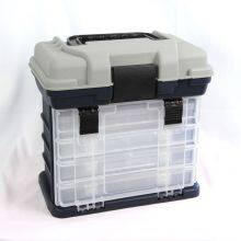 Fishing Tackle Box Four Removable Racks Lure and Hooks Storage Multipurpose Utility Box thumbnail-5