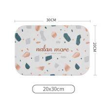 Sheenyoo Terrazzo Pattern OEM ODM Diatomite Stone Bath Mat Set thumbnail-2