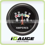 Auto gauge Black Color, 52mm 90' scale Mechanical Gauge, Ammeter Gauge