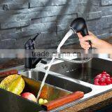 Top Level Black Pull Out Chrome Surface Single Lever Kitchen Mixer thumbnail-2