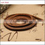 5mm Buff Flat Leather Cord for Shoelace thumbnail-2