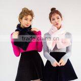 Korea Fashion Plush Plain Lady Fur Scarf Woman Neck Warmer thumbnail-3