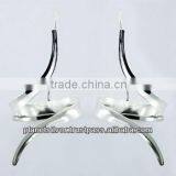 Elegant Sterling Silver Earrings Wirework Twirled Whoosh thumbnail-1