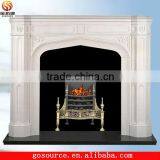 Hand Carved Stone Fireplace Mantel thumbnail-1