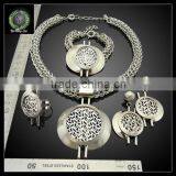 Wholesale African Fashion Silver Jewelry Set thumbnail-2