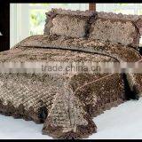 Polyester Velvet Comforter Luxury Bed Cover 3pcs Sets