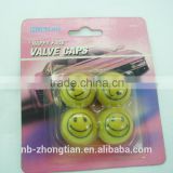New style tire valve caps with Happy Face design
