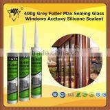 400g Grey Fuller Max Sealing Glass Windows Acetoxy Silicone Sealant thumbnail-1